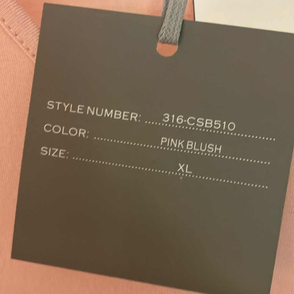 Macy's Pink Bell Sleeve Asymmetrical Blouse size XL NWT - Picture 9 of 9